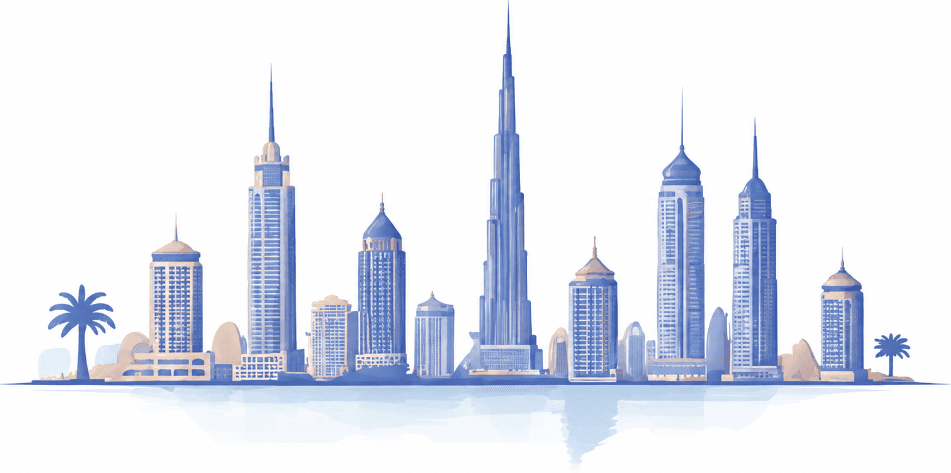 Dubai Skyline Illustration